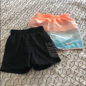 Nike | bundle 2 boys swim trunks size small